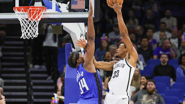 Brooklyn Nets center Nic Claxton